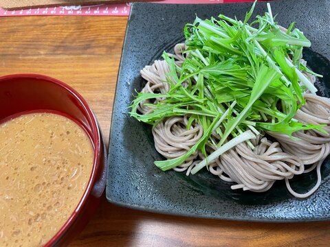 ツナごまだれ蕎麦